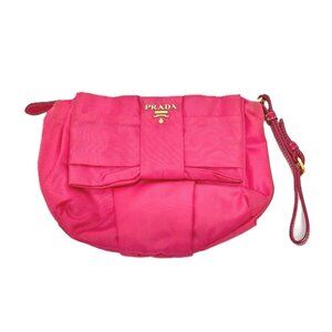 PRADA 1N1422 ribbon Small items Multi-purpose pouch with strap Accessory pouch